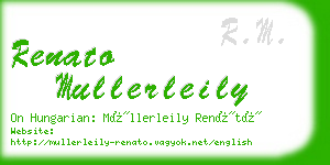 renato mullerleily business card